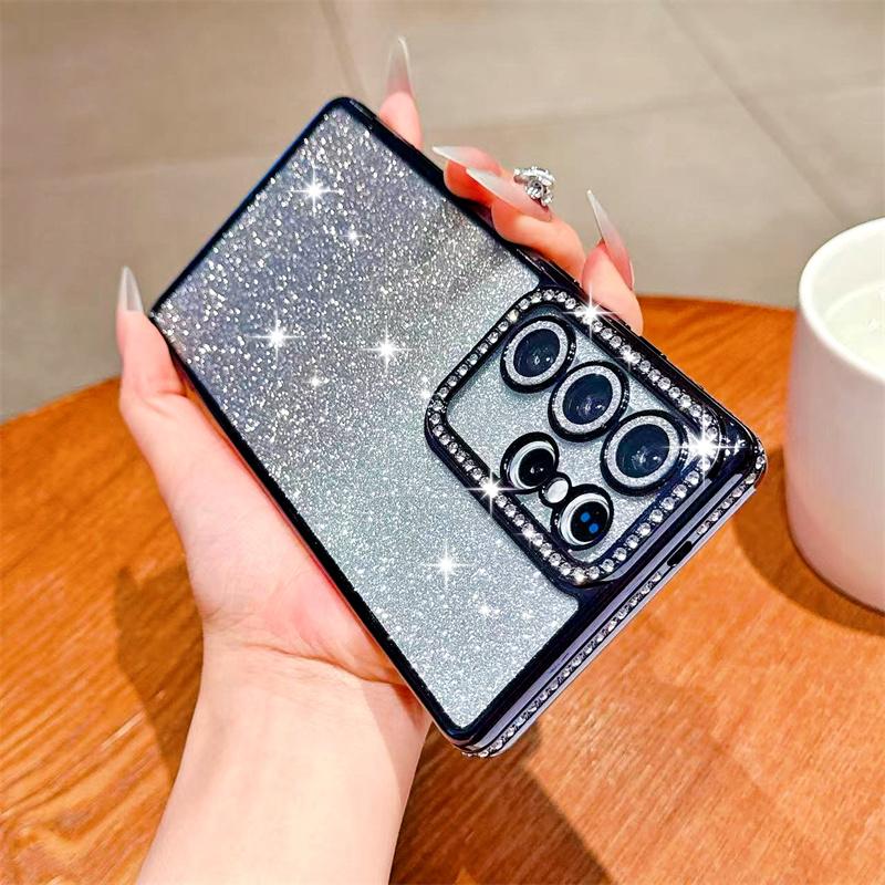 Glitter Bling Case for Samsung Galaxy S25 Edge S23 Ultra S24 FE A56 A36 A26 A16 A55 A35 A25 A15 A54 A34 A14 Cover iPhone 16 15 Pro Max 14 Plus 13 12