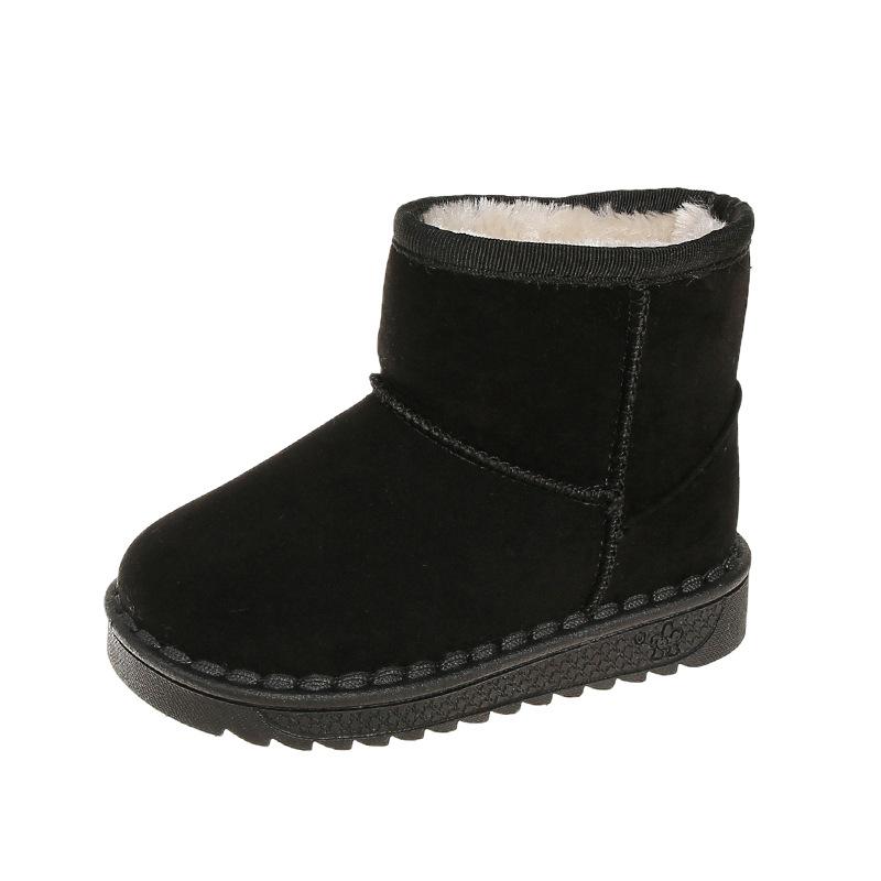 Короткие зимние ботинки новые детские с мягкой подошвой против скольжения 36 серый — фото 5