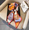 Classic retro spring and autumn imitation silk long silk scarf women's scarf neck protection scarf thin decorative scarf new versatile
