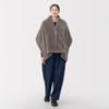 MUJI Recycled Polyester Warm Boa Unisex Mocha 45 x 160cm Cape, Adult, DDD11A5A, Brown,