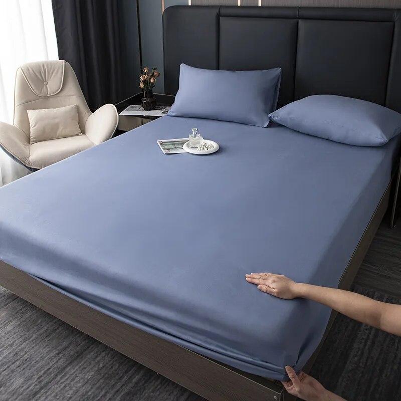 

Трехсекционный матовый хлопковый матрас для кровати, защитный чехол для дома, спальни, пыленепроницаемые чехлы, покрывало, полное покрытие 90x200x30cm