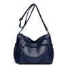 Middle-Aged Bag Women's Soft Leather Shoulder Bag Large Capacity Mother Bag Crossbody Handbag