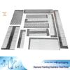 Stainless Steel Anti-Stick Diamond Painting Grid & Dotting Ruler Tool