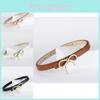 Stylish New Bowknot Decorative Pu Leather Slim Waist Belt For Elegant Women Fashion