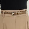 Strap Leather Fashion Belt Zinc Zinc Alloy Buckle Korean Style Waistband  Dress Decoration