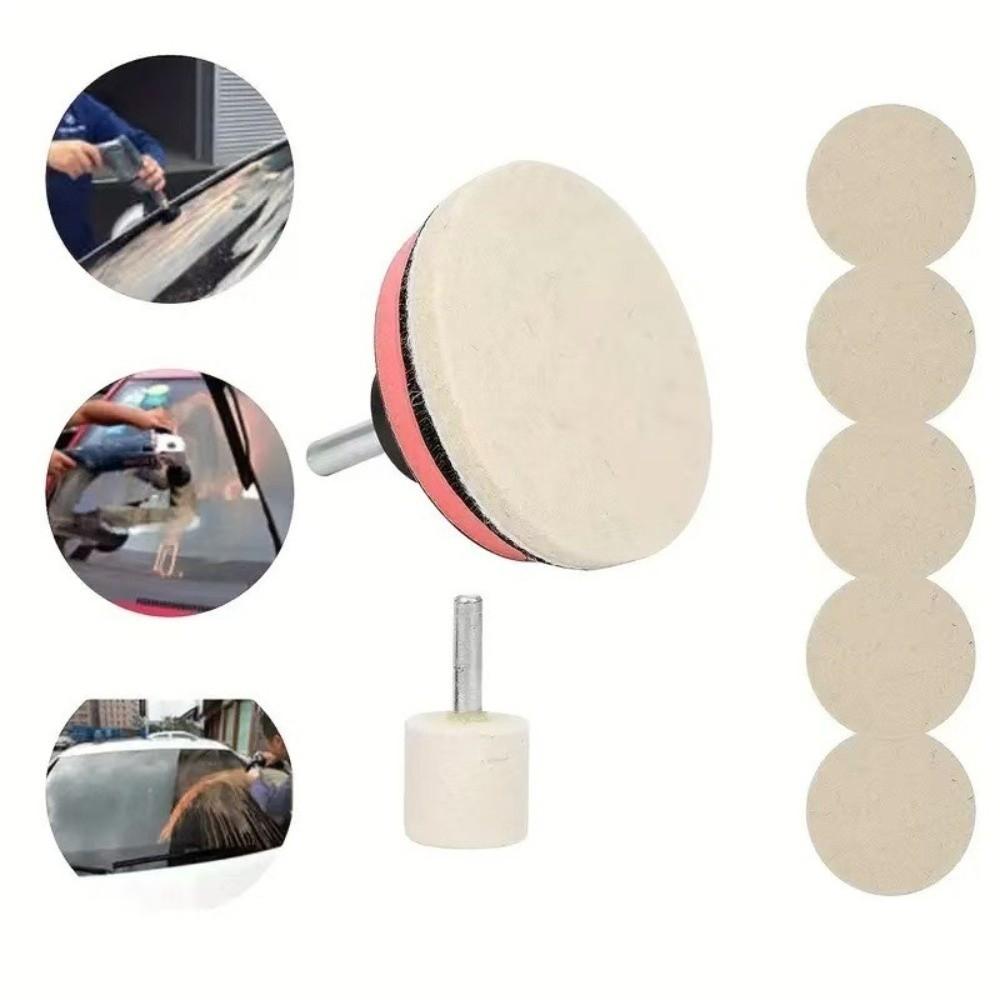 1 Set Remove Scratches Car Glass Scratch Remover Kit Restoration Glass Polish Set  Car Windshield