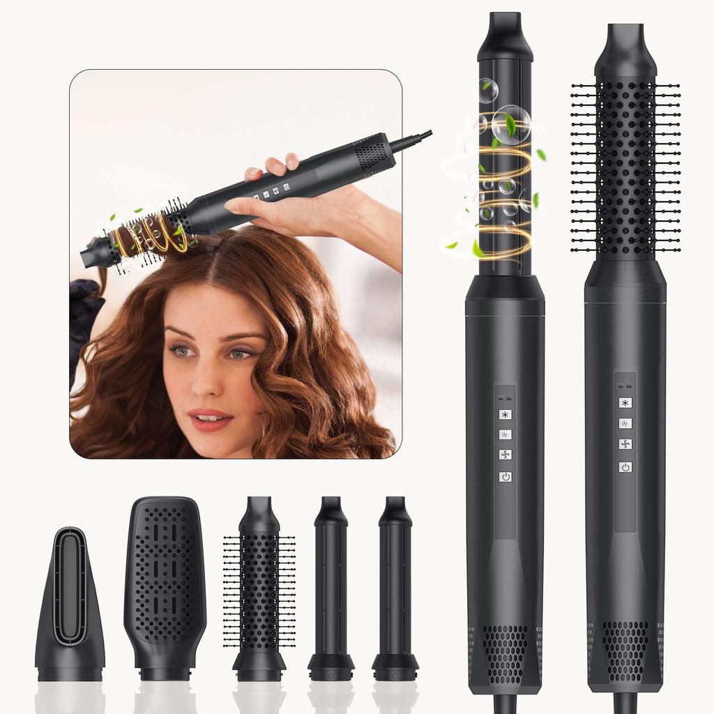 New Multi-Functional Brushless Hot Air Comb: Ionic Styler & Hair Dryer with Automatic Suction