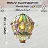 Wedding Hot Air Balloon, 2D Flat Acrylic, Decoration, Pendant, Suitable for Windows, Living Room, Party, Gifts, Christmas, Halloween