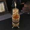 European light luxury wrought iron hollow chopstick rack household wall-mounted drain chopstick basket kitchen tableware storage chopstick cage