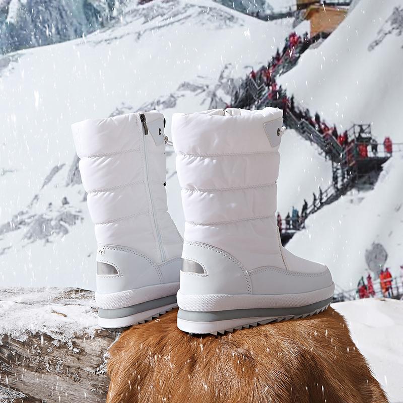 TUINANLE Winter Men's Large Size Plus Velvet Rubber Bottom Winter Shoes Men's Winter Snow Boots High Top