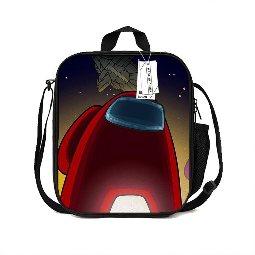 Among Us Printed Portable Lunch Bag Primary And Secondary School Bento Bag Cartoon Insulation Bag Ice Pack New