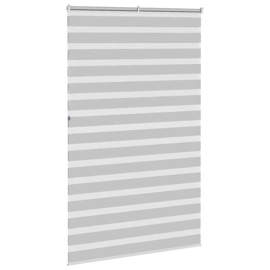 Zebra Roller Blind, Light Grey, Fabric Width 135.9Cm, Polyester