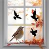 F26C 16pcs Large Anti-Collision Window Clings Hummingbird Window Stickers Glass Door Decals Preventing Bird Bathroom Decor