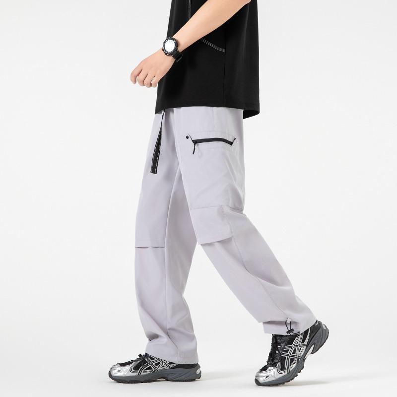 Four Seasons Overalls Men's Outdoor Quick-drying Sports Trendy Casual Pants Loose Straight-leg Pants