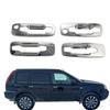 4X Door Handle Base Bowl Lid Cover Trim For 01-07 Nissan X-Trail SUV T30 Chrome