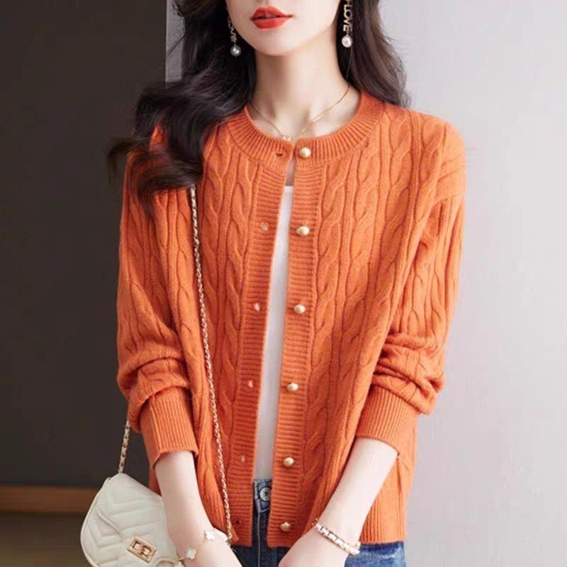 

Пальто-свитер женское осенне-зимнее новое высококачественное вязаное кардиган-жакет женское в западном стиле верхняя одежда женское пальто топ XL