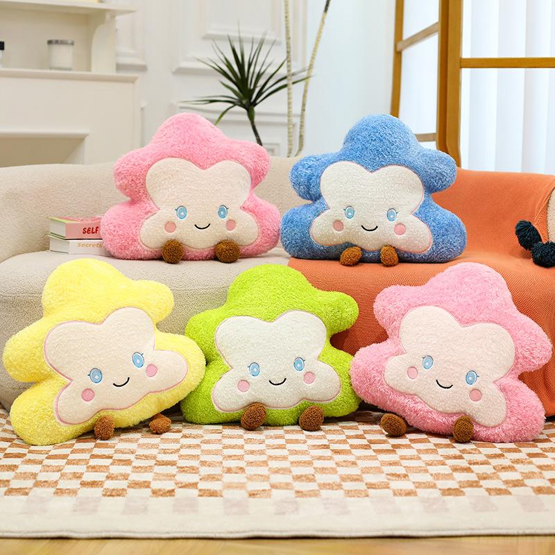 New Ins Style Cartoon Cloud Pillow for Girls Sleeping On Bed with Pillow for Living Room Sofa Children's Room Decoration Ornaments