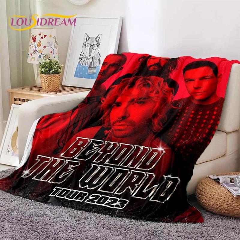 Rock Band Tokio Hotel Bill Kaulitz Soft Flannel Blanket for Bed Bedroom Sofa Picnic,Throw Blanket for Cover Outdoor Leisure Gift