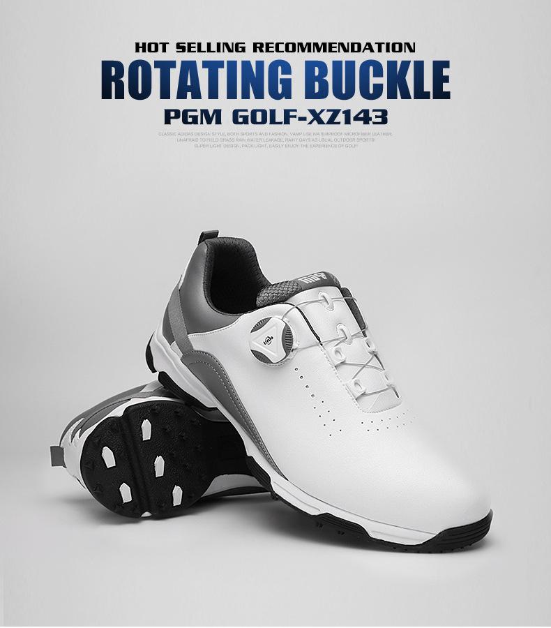 PGM Men's Spikeless Waterproof Golf Shoes - Anti-Slip & Breathable for Summer