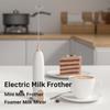 Electric Milk Frother Handheld Coffee Foam Maker 12000RPM Stainless Steel Whisk Portable Easy Clean Battery Operated