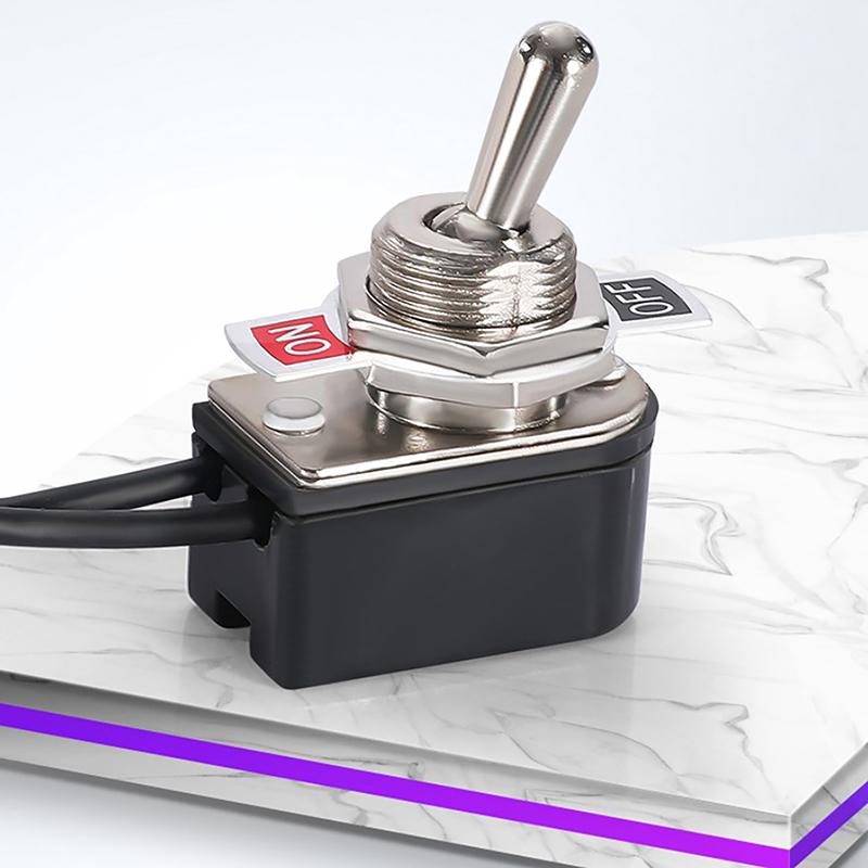Ac250V 3A On/Off Prewired Standard Toggle Switch With Wire Cable Kns-1 Spst Contacts Switch Electrical Equipment