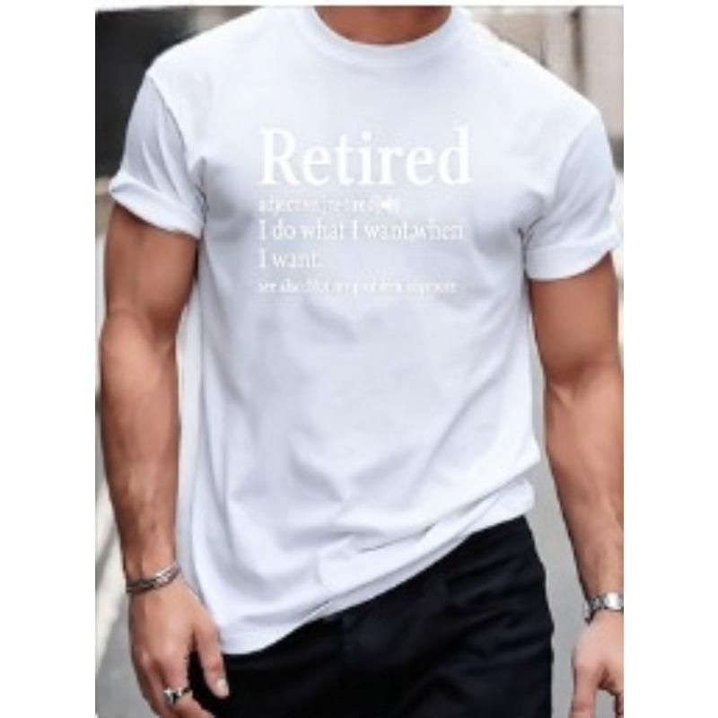 [Plus Size T-Shirt] Men's Plus Size Summer Casual Stretchy Short-Sleeve Round Neck T-Shirt