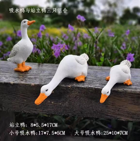 Simulation Animal Sucking Duck Ornaments