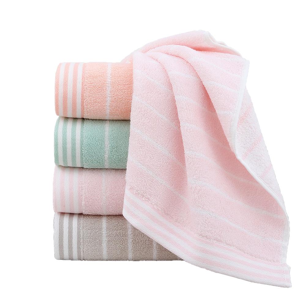 Towel Pure Cotton Fresh Stripe Household Couple Face Wash Bath Towel Gift