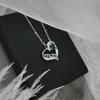 Love Letter Necklace Women'S High-End Simple, Heart-Shaped Mom Zircon Pendant Jewelry
