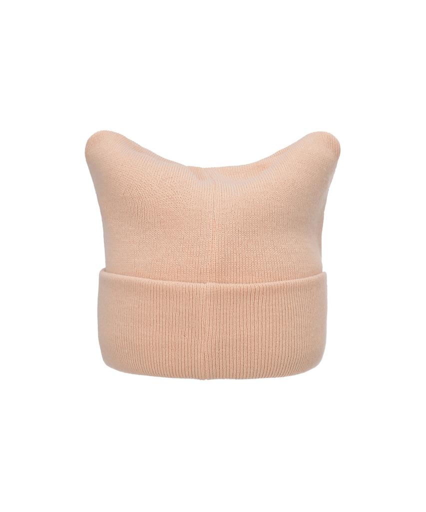 Bajal Va Label Square Beanie Beige