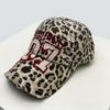 Leopard Print Embroidery Baseball Caps Sun Protection Broken Style All-Match Personalized Peaked Hats Street Style Trendy Ins Style Latest Women