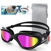 Svømmebriller for voksne Profesjonelle briller Antidugg UV-beskyttelse Menn Kvinner Svømmebriller Vanntett Justerbar Silikon iBassenget