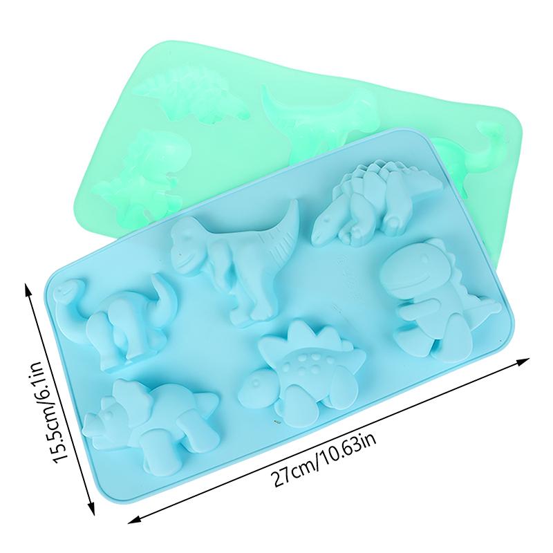 Dinosaur Silicone Cake Mold For Baking Kid Cartoon Dino Chocolate Candy Tray Soap Candle Making Tools Cupcake Topper Decorating