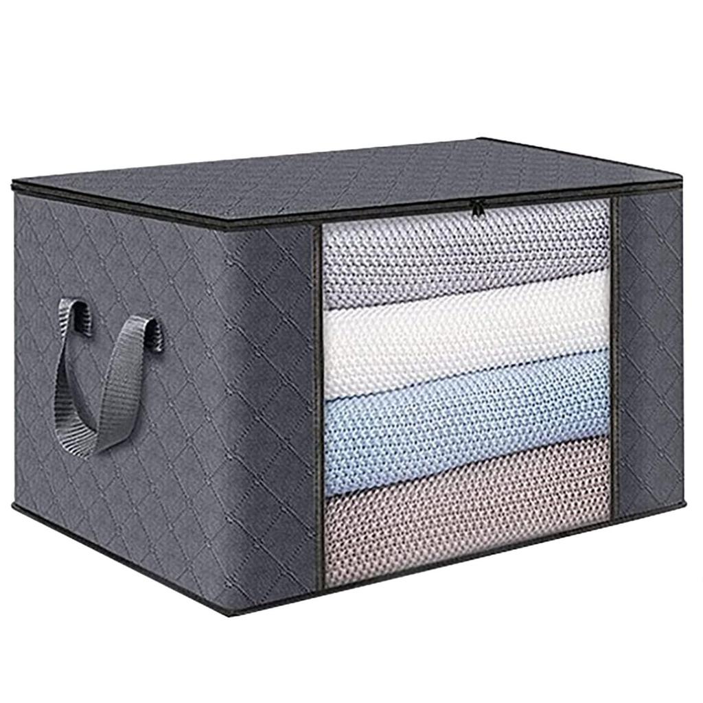 Foldable Under Bed Storage Containers with Clear Window Underbed Toy Organizers and Clothing Storage Bags Closet Storage Bins