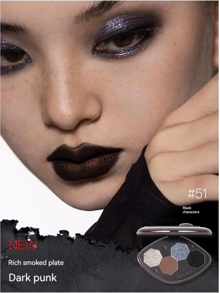 Girlcult Illusion Eyeshadow Palette Four Color Matte Pearl Shimmer Glow Polarized Light Delicate Chameleon Eye Makeup