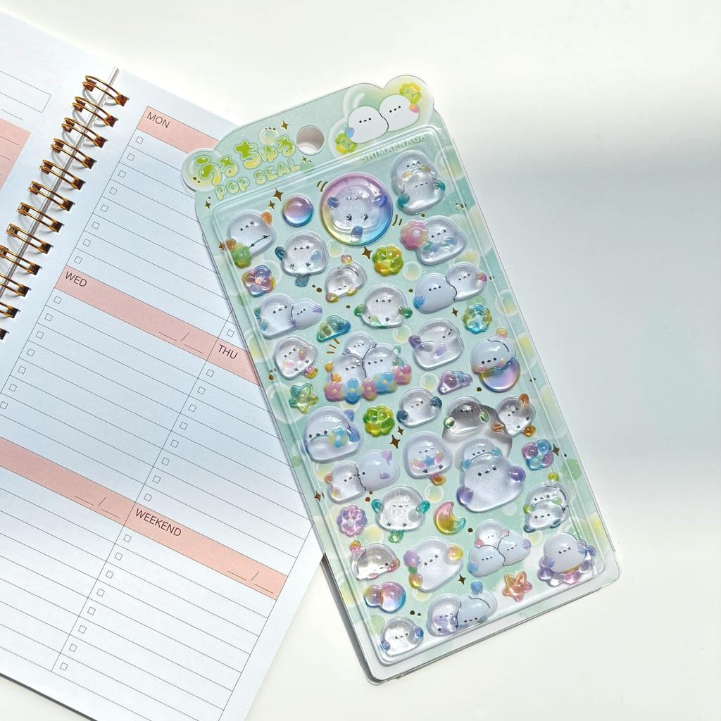 Shiny Crystal Decorative Stickers Featuring Cute Animal And Flower Designs Suitable For Phone Cases And Laptop Stickers