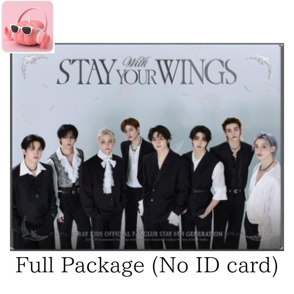 VORBESTELLUNG STRAY KIDS 6. Mitgliedschaft Willkommenspaket STAY YOUR WINGS Vollständiges Paket (Kein Personalausweis)