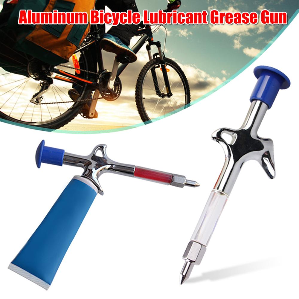 Aluminum Bicycle Grease Gun Bicycle Lubricant Grease Gun Mountain MTB Bike Repair Tools Service Accessories