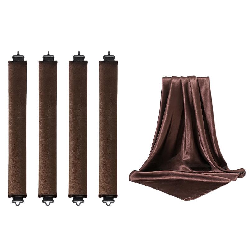 No-Heat Curling Set: Volumizing Waves, 70cm Silk Scarf, Double Hook, Sleep-Friendly Hair Tool