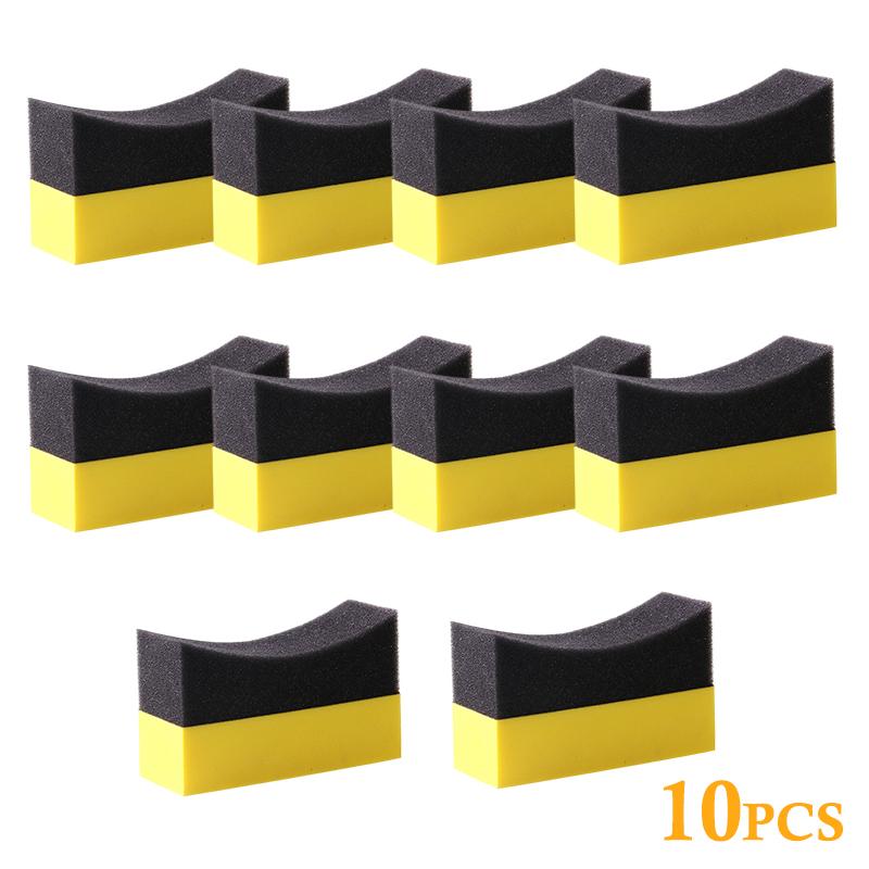 Car Wheel Cleaning Sponge Non-Scratch High Absorption Reusable Pad for Tire Wash Wax Polishing DIY Auto Detailing Work