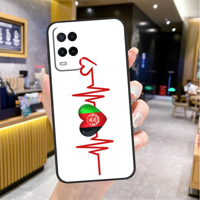 Afghan Afghanistan Flag Banner Case For Oppo A98 A18 A38 A58 A78 A60 A80 A40 A96 A76 A16 A94 A74 A54 A15 A17 A57 A77 A5 Pro