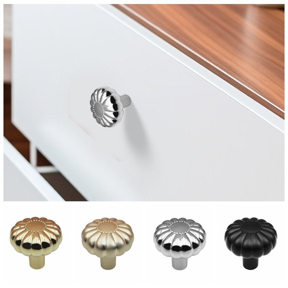 

Single Hole Elegant Cabinet Knobs European Nordic Zinc Zinc Zinc Alloy Cabinet Door Handle For Kitchen black-style 1