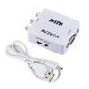 HDTV to AV Converter Box: White Series HDMI/VGA/AV Connector for Game Console to TV