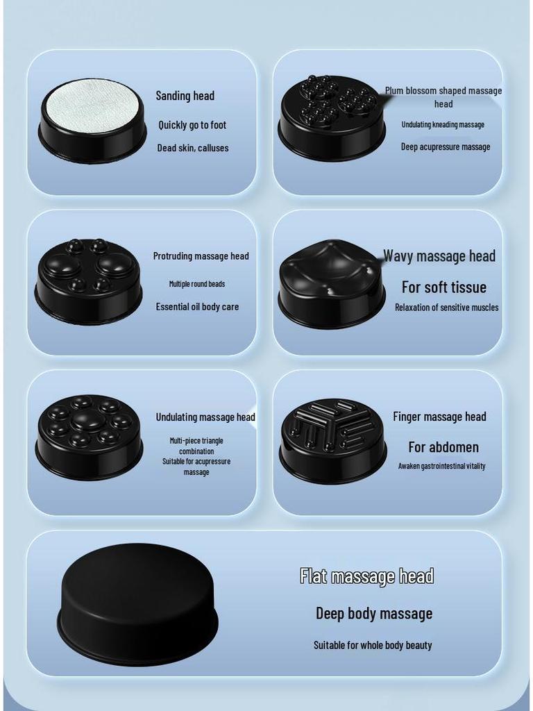 Handheld Full-Body Massager: High-Frequency Vibration for Abdomen, Neck, Waist, and Shoulder Sculpting