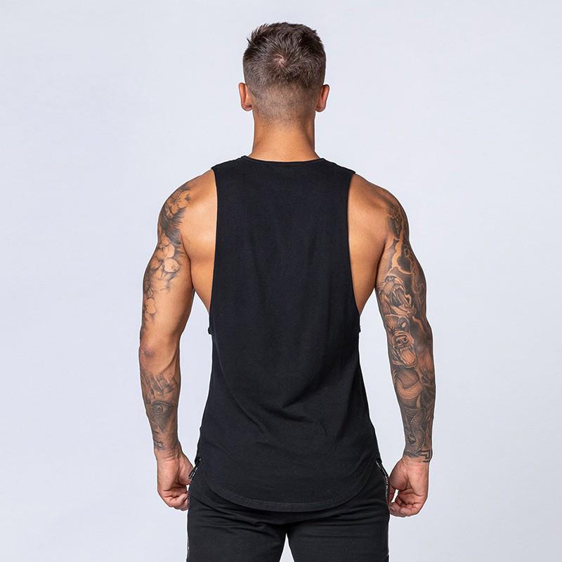 Muscleguys Letters Printing Graphic Singlets Mens Sleeveless Summer Causal Gym Workout Vest