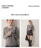 Women's Color Block Cashmere Sweater – 100% Pure 7 Gauge Single Ply, Soft, Skin-Friendly Pullover with Round Neck.