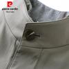 Pierre Cardin Men's Wool-Lined Stand-Collar Winter Trench Coat