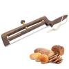 Sourdough Bread Slicer Bow Saw Cutter Double-sided Blades Precision Slicing Tool for Homemade Bread Bagels Fruits Vegetables