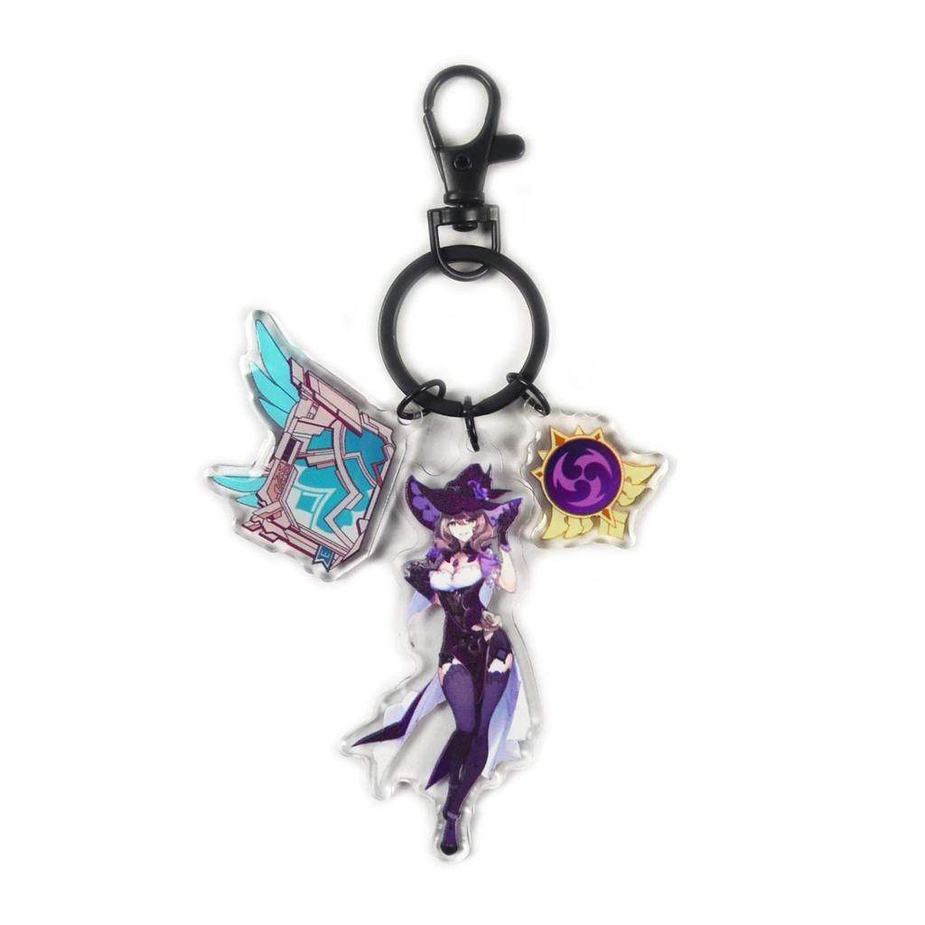 Genshin Barbatos Impact Keychain Game Figure Pendant Ornament Gifts Birthday