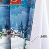 Custom High-Precision Blackout Silk Christmas Curtains with Grommet/Rod Pocket